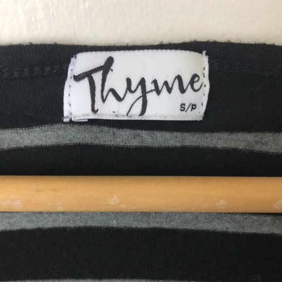 Maternity Striped Three-Quarter Sleeve Shirt - Picture 2 of 6